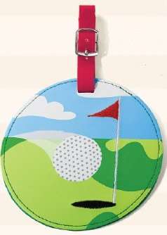 Golf Themed Luggage Tags x 2 - Golf Design - Click Image to Close